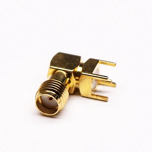 High Quality Durable Right Angle SMA Female Jack PCB Connector Coaxial RF Connectors