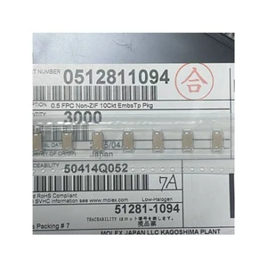 51281-1094 CONN FFC FPC 10POS 0.5MM R/A
