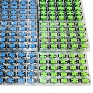 Simplex SC Connector Fiber Optic Adapter Single Mode Optical Fiber Flang Coupler with Simplex Optical Fiber Cable