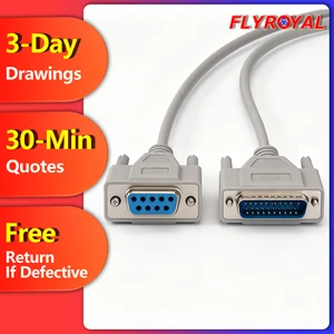 DB9 Female To DB25 Male Serial Printer Cable D-SUB Adapter Wire Harness Assembly For POS Industrial
