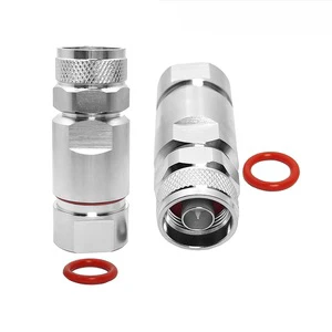 Premium RF Coaxial Connector N Male Plug Clamp Straight Connector for 1/2