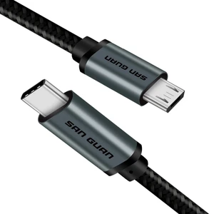 Factory Directly C To Micro Usb Cable 1M 2M Type C To V8 Usb Charging Cable For Mini Fans For Laptop For PS4 Charging