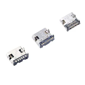 Factory Wholesale USB Female Charging Port Socket Type C Female Connector 6P 16P 24P SMT Type on Board High Transfer Rate