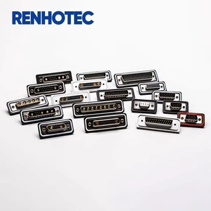 Waterproof D SUB 26 Pin IP67 DB15 Panel Mount Connector 4 9 25 37 44 50 62 78 104