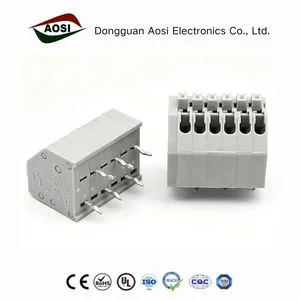 AOSI 2.5mm Spring Type Terminal Block For Automotive Use PCB DG250 2.5 Binding Post Wire Connecting PTSA0.5/X-2.5-Z Automotive