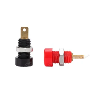 4mm Banana Connectors Banana Plug 4mm Adaptateur Jack Banana Socket Pure Copper Panel Socket