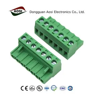 AOSI 5.08mm Pluggable Terminal Connector FPC2.5-XX-508-00 PA66 300V AOSI BLZP5.0HC/180 5ESDV Listwa Zaciskowa