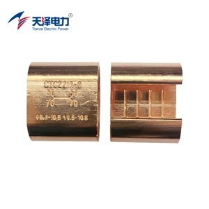 CTC Pure Copper C Type Conductor Connector Clamp Earthing Cable Lug Connectors Earth Terminal Connector