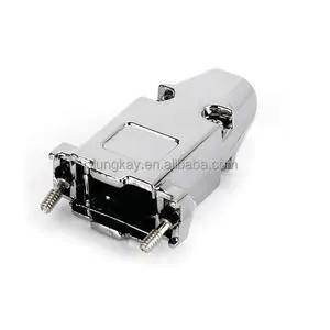 D-SUB 9Pin Metal Zinc Alloy Hood Smooth Type DB9 Case DB15 Connector for Cable