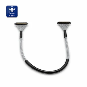Micro Coaxial Cable Wire Harness for Gimbal & Drone Camera, I-PEX Compatible, Medical Imaging, Audio Video, 46AWG