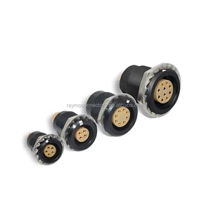 0B 1B 2B 3B EGG Black Shell Push Pull Circular Connector for Video Camera