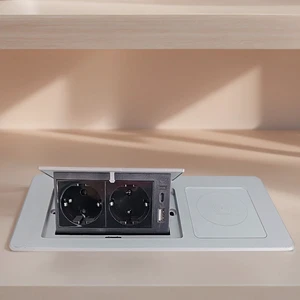 JIAXIN Meeting Room Socket Multi Plug Charging EU Plug Pop Up Socket Usb Type C Table Socket