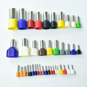 2.5mm E2508 Pin Cable Wire Cord End Terminal 14AWG Insulated Crimp Bootlace Ferrule,insulation Twin Cord Terminal End and Sleeve