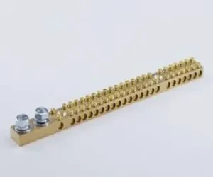 Brass Neutral Link Connector for Electrical Panel Board High Conductivity Durable Safe Wiring Distribution Block Industrial Use