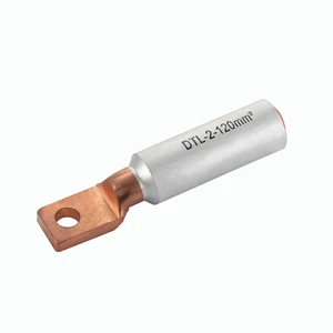 High Performance Copper Aluminium Bimetallic Cable Lugs Tubular Terminals Bimetal Lug for Cable Termination