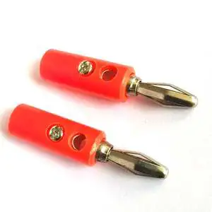 Premium 4mm Brass Banana Plug Connectors with ABS Housing for Audio & Video Projects-Reliable Connections