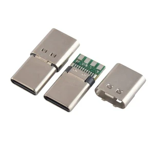 USB Type-C Male Plug Connector Copper 3.0A Max 24 Pins