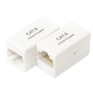 Lan UTP Adapter Keystone Jack Connector 8P8C Ethernet Cable Extender RJ45 Female to Female Inline Coupler