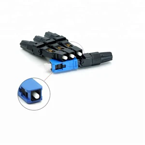 Simplex Sc Fiber Optic Fast Connector Sc Fast Connector Ftth Fiber Optic Adaptor Fast Connector