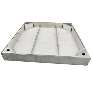 Stainless Steel Double Seal Manhole Covers & Frames Recessed Outdoor Application Anti-Corrosion YASHUN MH-1002 Square Chrome
