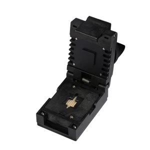 Fast Delivery Flip Over Design Aging Socket Clamshell Socket with 1.27 mm Pitch Gold-Plated Probes 25 77 Pins IC Adapter Socket