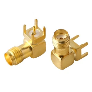 RF Connector S-MA Jack Right Angle RF Coaxial Coax Connector