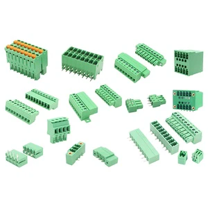 Customized 15EDG Series 2P-24P Plug-in Terminal Blocks with Male and Female Pairs and Flange Fixation PCB Terminals