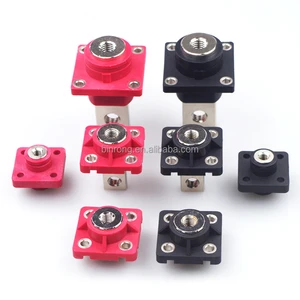 Copper Battery Terminals Connector Nylon Housing 50A/100A/150A/200A Screw Busbar Lug for AC DC Energy Storage Electric Systems