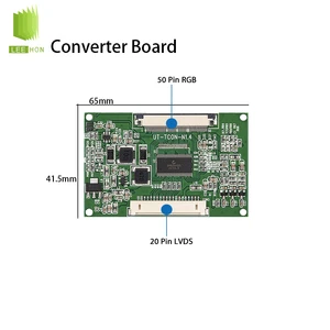 20Pin LVDS To 50Pin TTL LCD Adapter Board LH-TCON-N1.4 Built-in Backlight LCD Converter Board