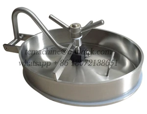 Oval Manhole Cover for Brewing Elliptical Manway Door 530 X 430 Inwards Opening Manhole