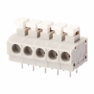 Spring Clamp Terminal Block 3.81mm Screwless Terminal Connector with Button