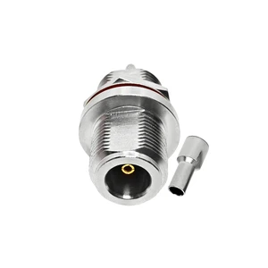 N Female Bulkhead Panel Mount Connector Compatible with RG316 RG174 LMR100 Coaxial Cable Assembly for RF Antenna GPS Drone