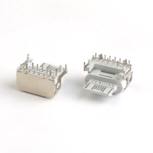 16Pin USB C Female Connector Right Angle Dip Type USB 3.1 C Female PCB Connector
