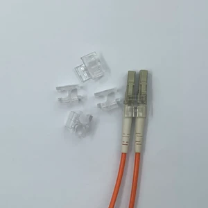 Transparent LC Duplex Fiber Optic Coupler Connector Latch For 5G Networks