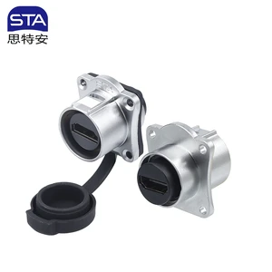HD Screen IP67 Waterproof Socket Data Connector for Aviation Audio Video Equipment Power Application External LED Display Panel