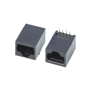 GLGNET 7498010210A 10 / 100 Base-T SMT RJ45 Female Connector SI-50199-F SI-80007-F RU1S041X LF 10/100 Base-T 8P8C PCB Modular