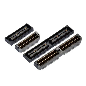 Board to Board Connector 0.5mm Pitch High Speed Male and Female Right Angle Connector , 60P120P180P Mezzanine Connectors