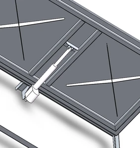 Stainless Steel Hydraulic Well Manhole Cover with Hinge 900mm*900mm