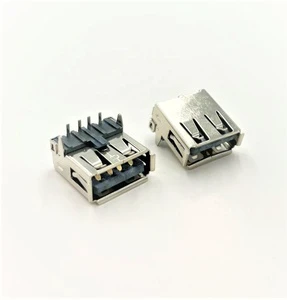 Stock USB Type Female 2.0 4-Position 90 Degree DIP Connectors for PCB Application RoHS Compliant Low MOQ LITE Brand Model
