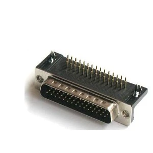 High-Density 78pin Dsub Plug DIP Right Angle 90 Degree Male HDB Plug Electronic PCB D-sub RS-232 Connector