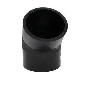 Professional Manufacture HDPE Butt Fusion Irrigation Pipe Fittings For Water Supply 90 Degree Elbow Fittings