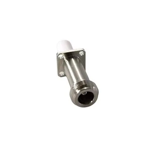 50ohm Antenna Wire Electrical Waterproof RF Coaxial N Type Female Jack 4 Holes Flange Connector With Exposed Insulator and Pin