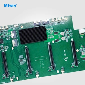 MIWIN Custom 6 PCIe 4.0 X16 Slots Switch GPU Backplane 8 SFF8654 8i 6 Card PCIE 4.0 Switch GPU Expansion Board with PLX