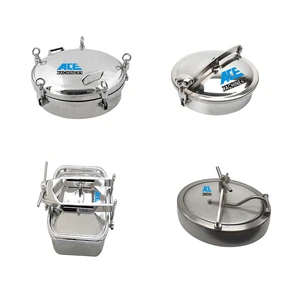 Factory Price Stainless Steel 304 316L tank Round Manhole square Manhole Cover Sanitary Manway Cover Manhole Cover