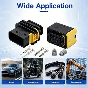 1-1564522-1/1-1670894-1 Haidie 8 Pin Heavy-duty Sealed Waterproof Engine ECU Main Wiring Harness Connectors