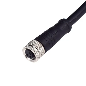 M8 3 Pin M12 4 Pin 5 Pin connector Cable For Proximity Sensor Straight Elbow Type optical Laser Sensor Photoelecteic Sensor