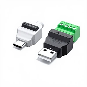 USB Type-C No-Solder Connector Kit 66W Fast Charging Data Cable DIY Accessories No Soldering Tools Required 3A High Current