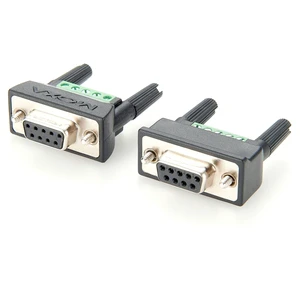 Compatible MOXA Mini DB9F-to-TB DB9 Female Jack to Solderless Terminal Block Adapter D Sub 9Pin to Screw Terminal Block Serial