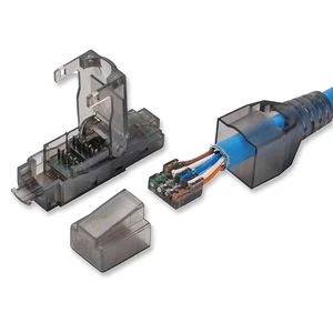 Linkwylan LW-P117-C6U RJ45 Cat.6 UTP Modular Plug Nickel Gold-Plated Contacts Tool-free Connection Ethernet Connector