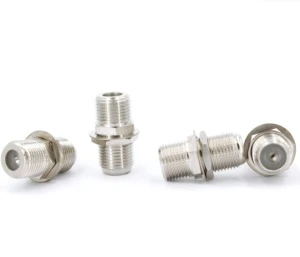 F Double Female Connector RG6/RG59 RF Coaxial Cable Connector